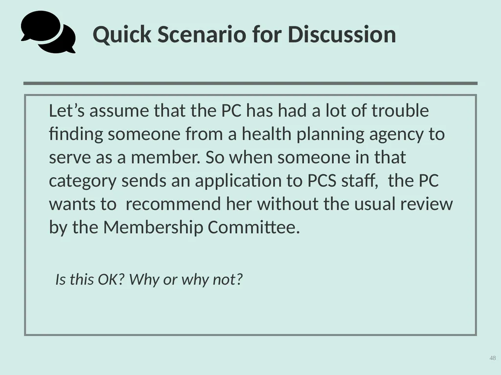 Planning Council New Member Orientation 1 [Notes - slide 48 of 73