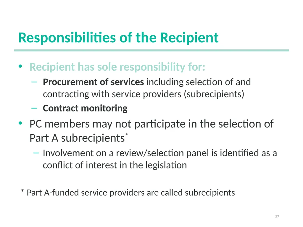 Planning Council New Member Orientation 1 [Notes - slide 27 of 73
