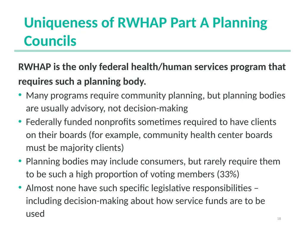 Planning Council New Member Orientation 1 [Notes - slide 18 of 73