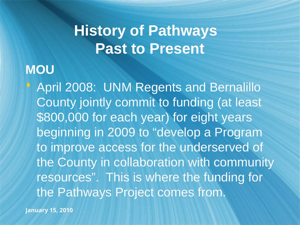 January 15, 2010 Report-to-the-Community Opened in - slide 9 of 37