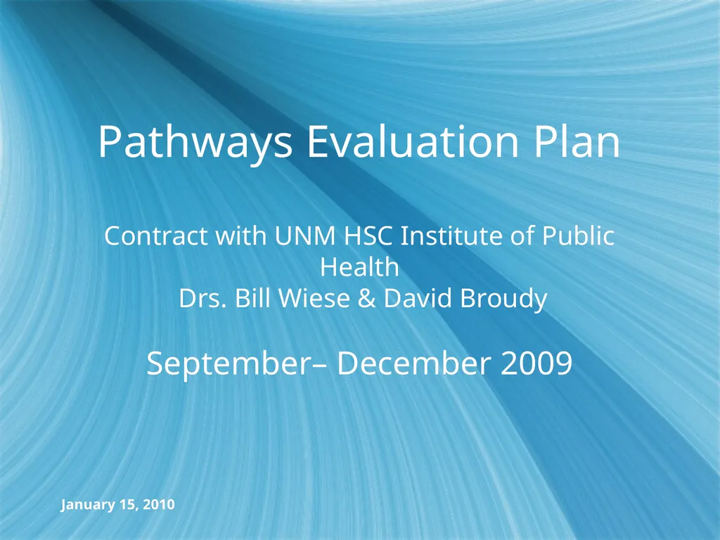 January 15, 2010 Report-to-the-Community Opened in - slide 29 of 37