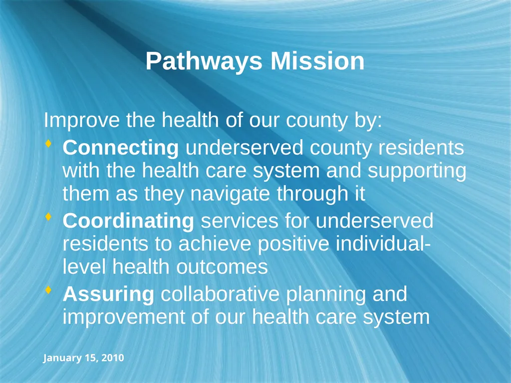 January 15, 2010 Report-to-the-Community Opened in - slide 8 of 37