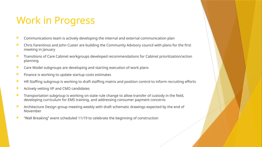 Unity Adult IP Care Model Session 1, November 5, - slide 9 of 26