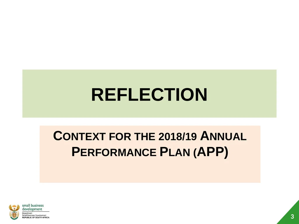 Department of Small Business Development (DSBD) - slide 3 of 77