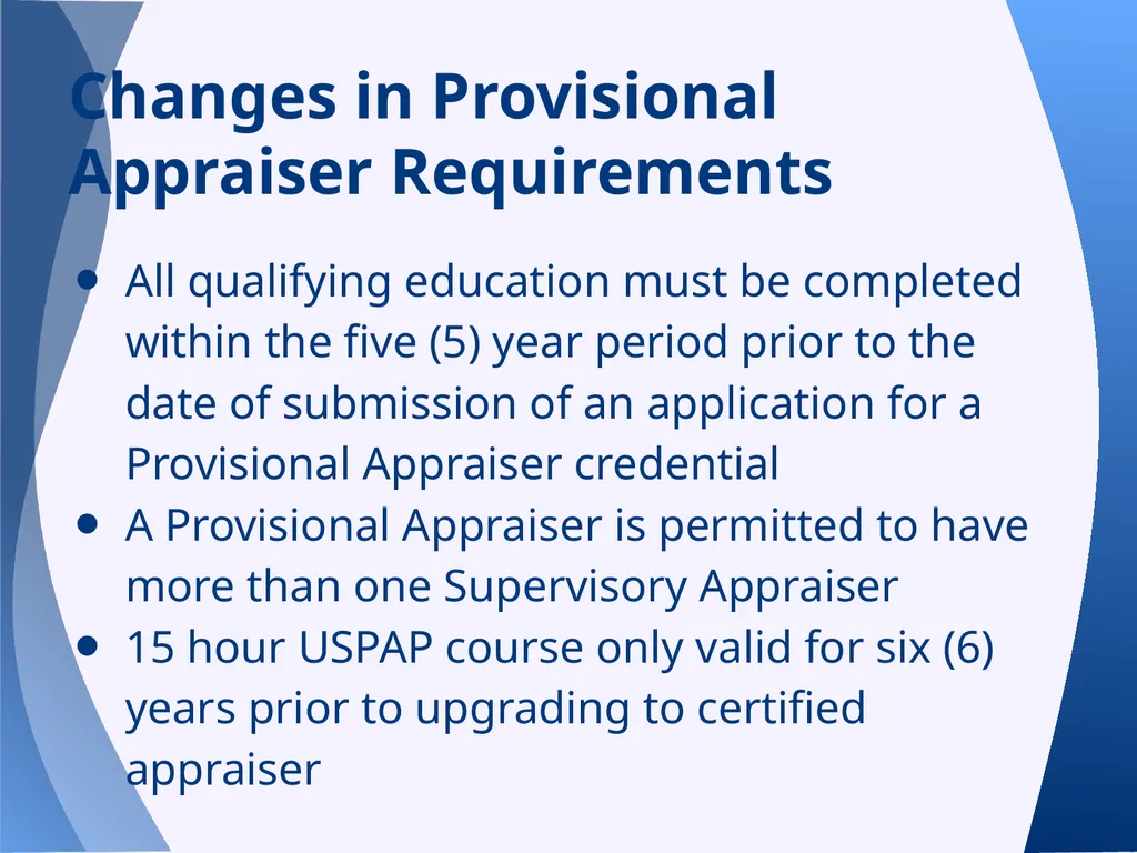 Appraisal Law Update with Supervisory/Provisional - slide 111 of 117
