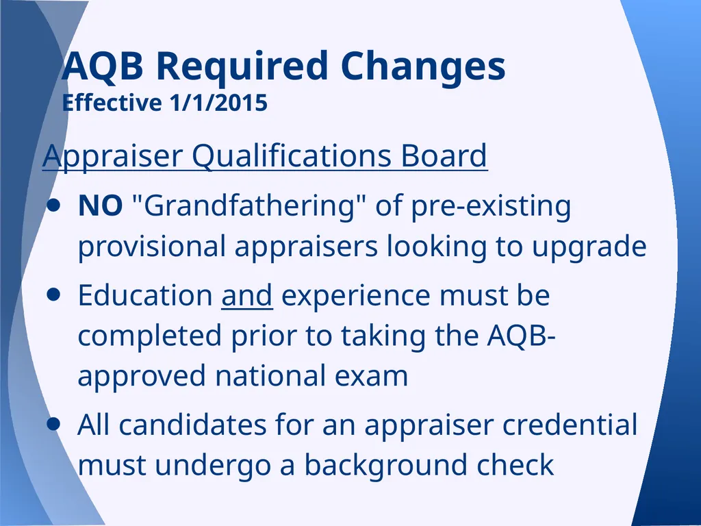 Appraisal Law Update with Supervisory/Provisional - slide 27 of 117