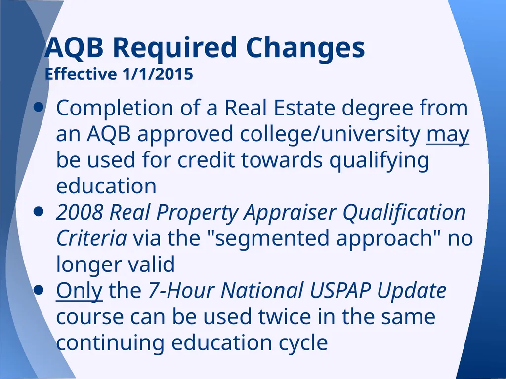 Appraisal Law Update with Supervisory/Provisional - slide 28 of 117