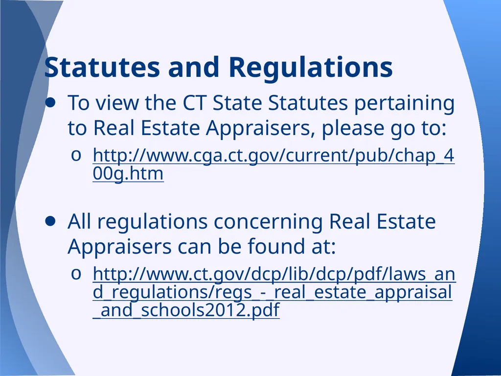 Appraisal Law Update with Supervisory/Provisional - slide 3 of 117