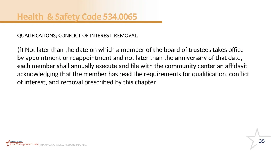 CHECK IN CODE 1008 Roles and Responsibilities of - slide 35 of 55