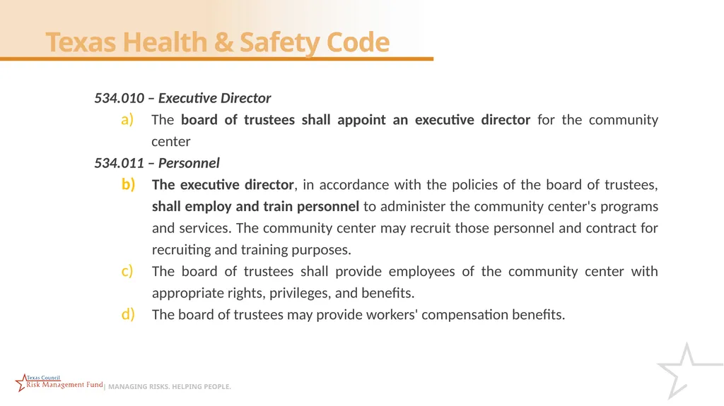 CHECK IN CODE 1008 Roles and Responsibilities of - slide 40 of 55