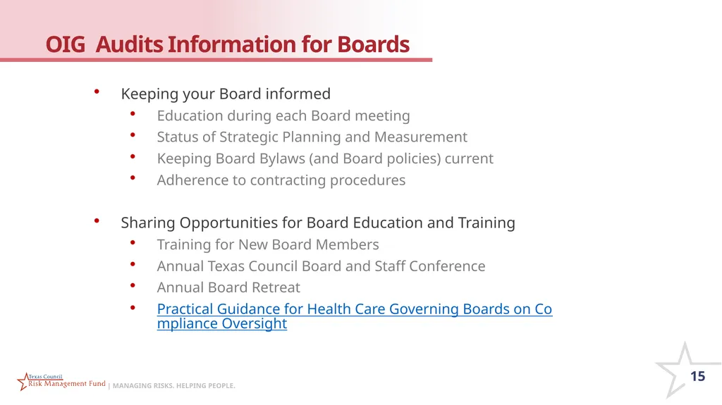 CHECK IN CODE 1008 Roles and Responsibilities of - slide 15 of 55