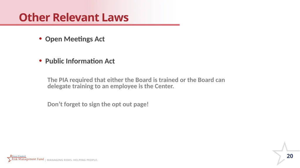 CHECK IN CODE 1008 Roles and Responsibilities of - slide 20 of 55