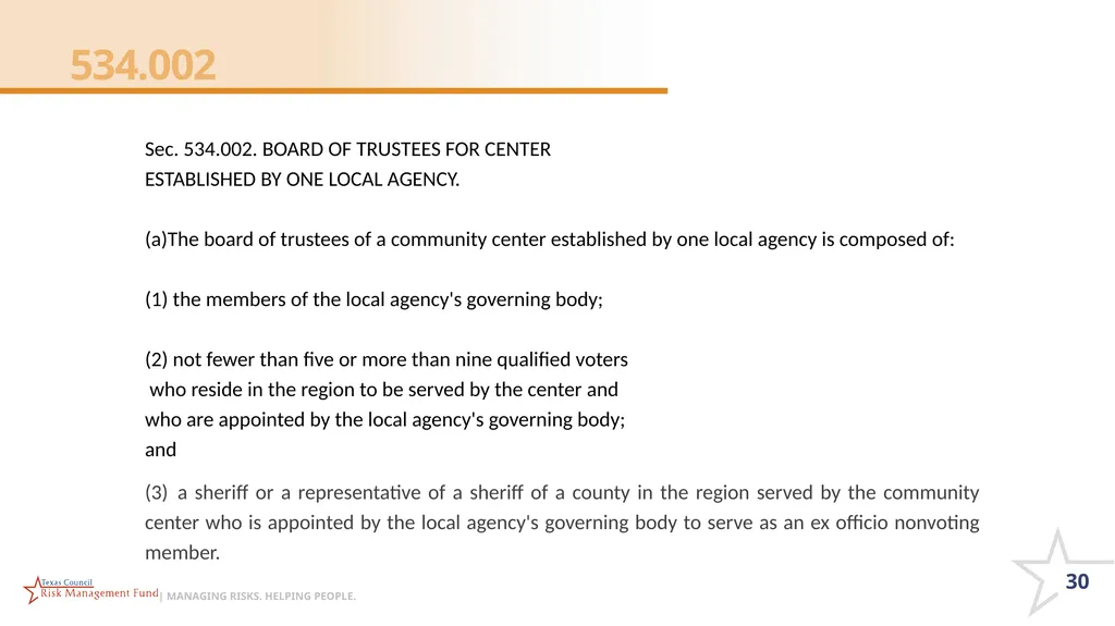 CHECK IN CODE 1008 Roles and Responsibilities of - slide 30 of 55