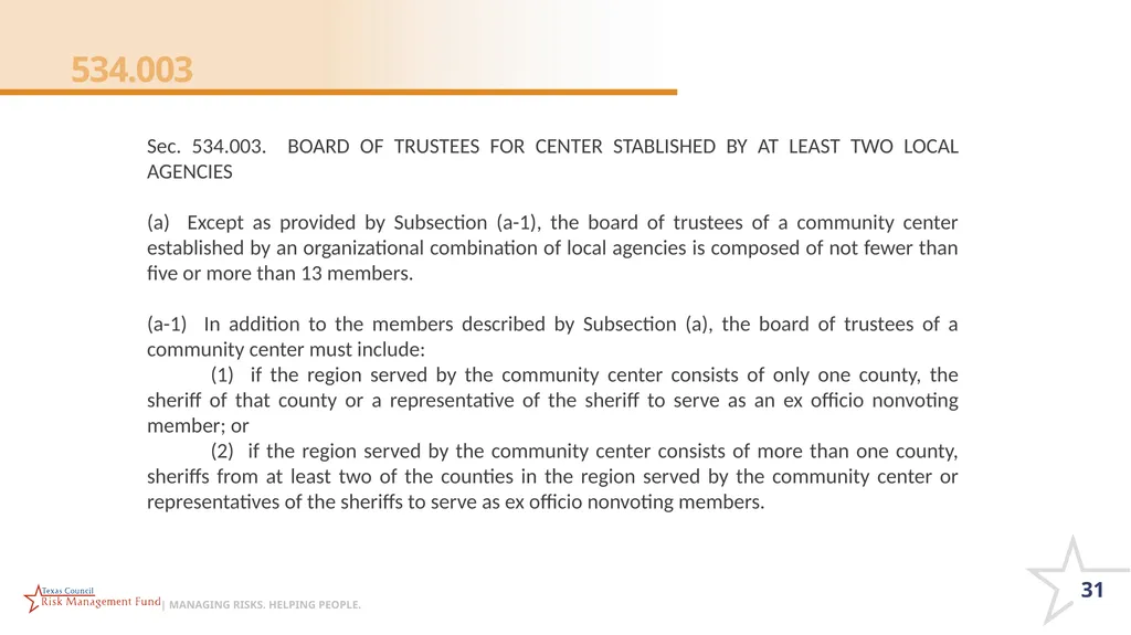 CHECK IN CODE 1008 Roles and Responsibilities of - slide 31 of 55