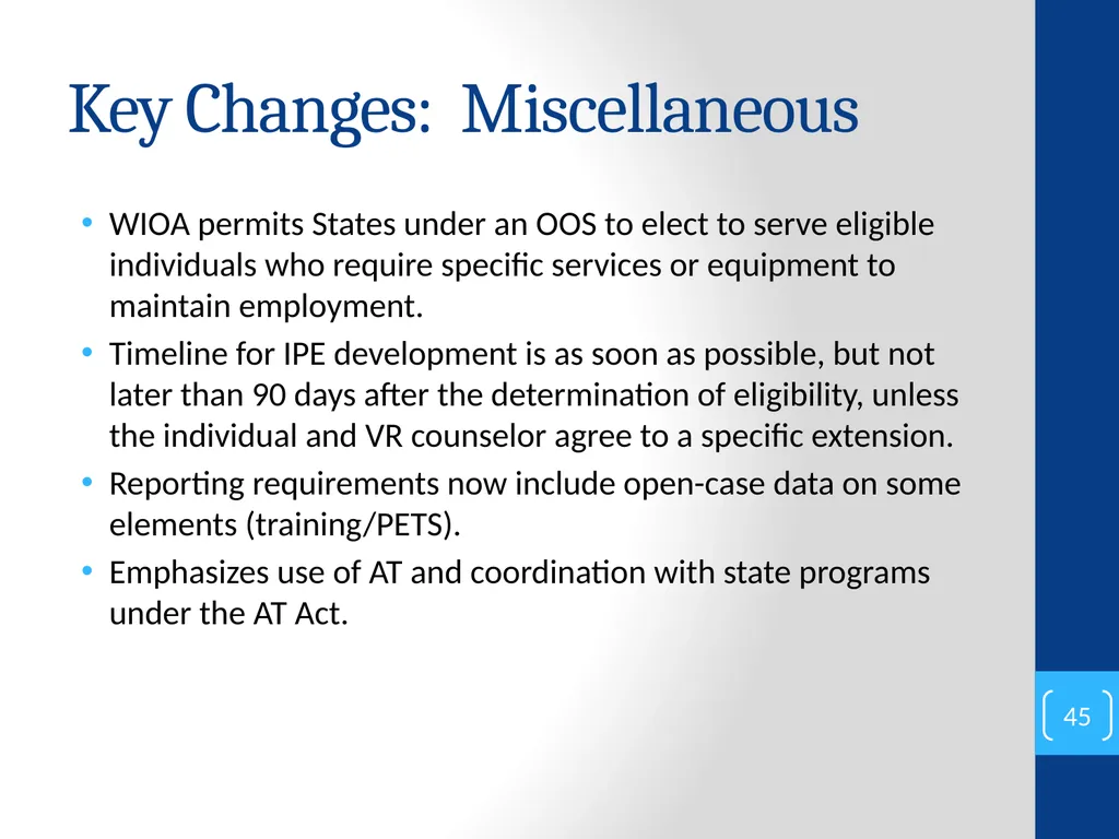 SPRING TRAINING CONFERENCE Saturday, April 16th, - slide 45 of 56