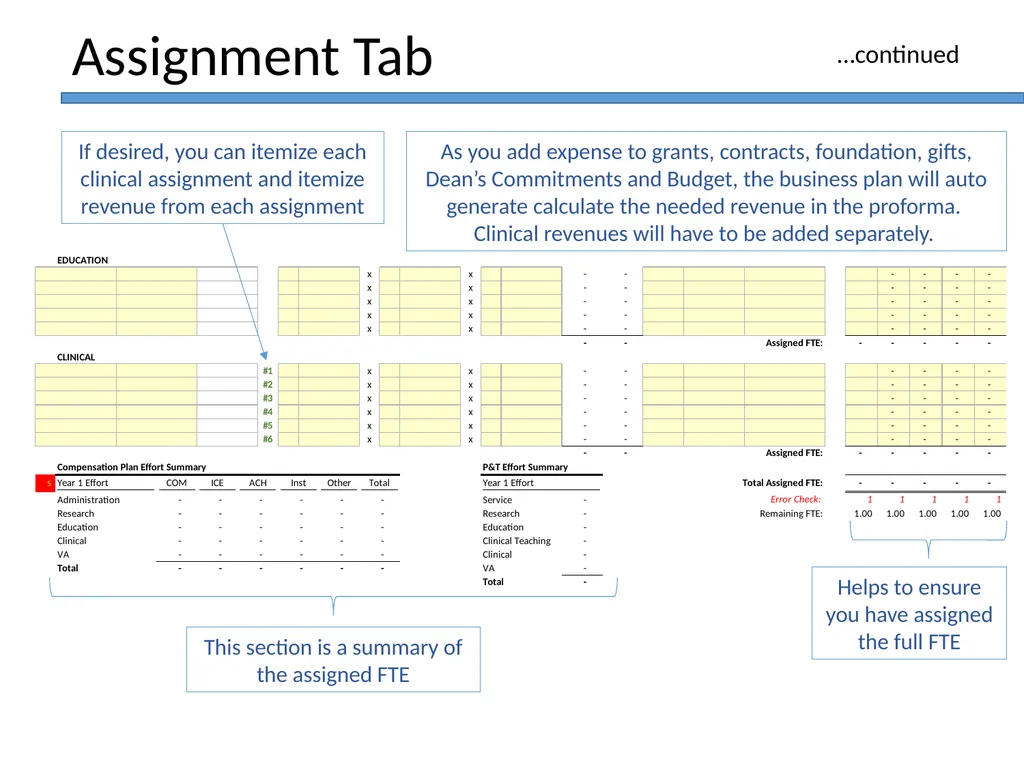 JFR Faculty Hire Business Plan Template Training - slide 10 of 34