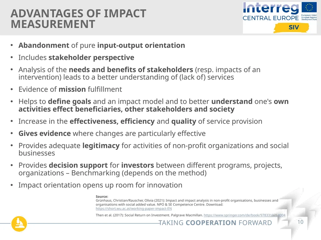 Interreg SIV Webinar Series Online| May 12th 2022 - slide 10 of 26