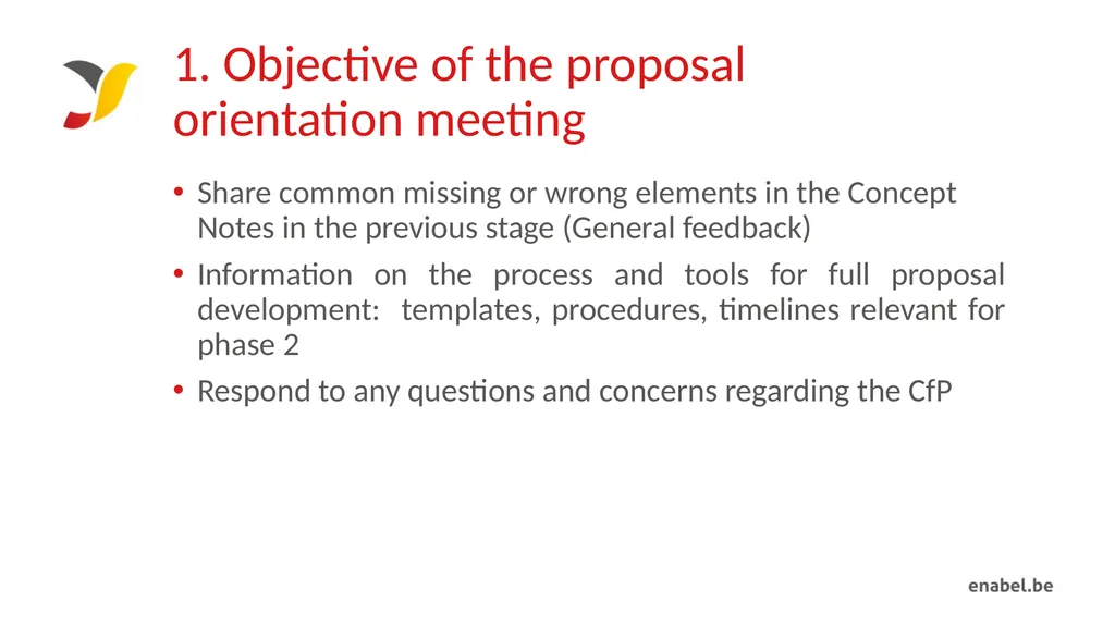Call For Proposals Skills development for - slide 3 of 47