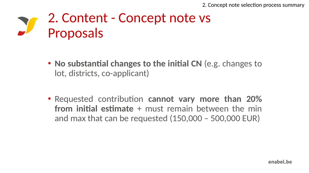 Call For Proposals Skills development for - slide 10 of 47
