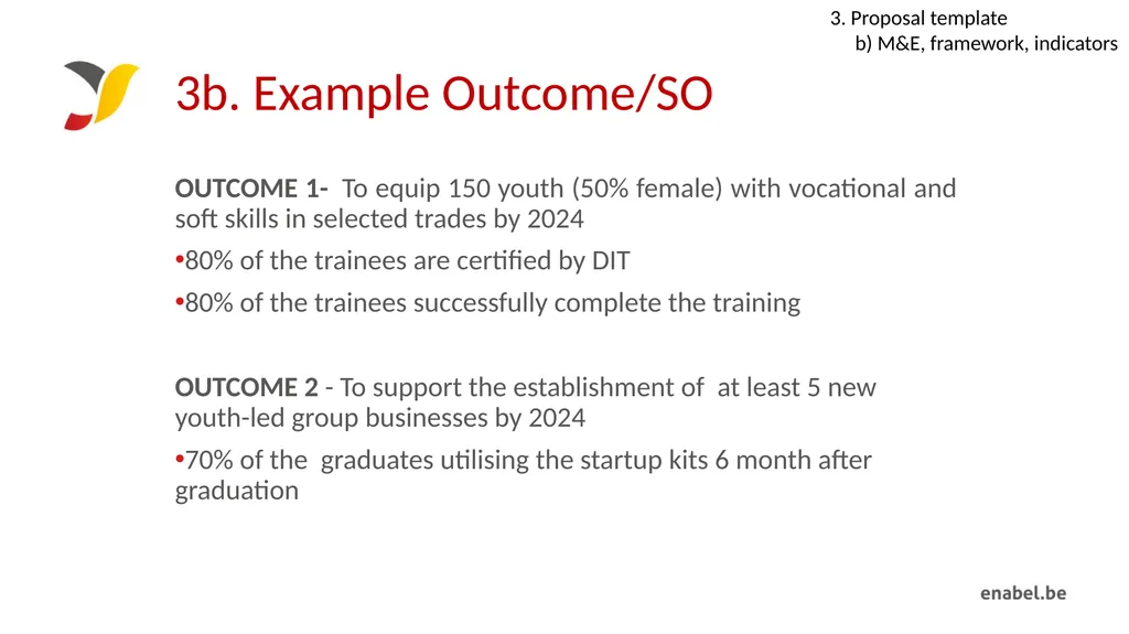 Call For Proposals Skills development for - slide 24 of 47