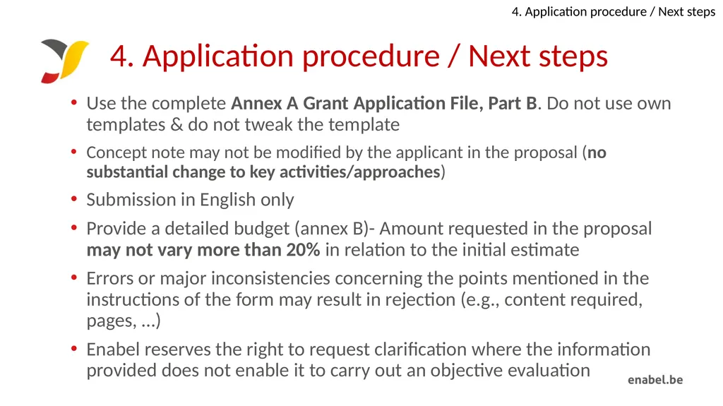 Call For Proposals Skills development for - slide 39 of 47