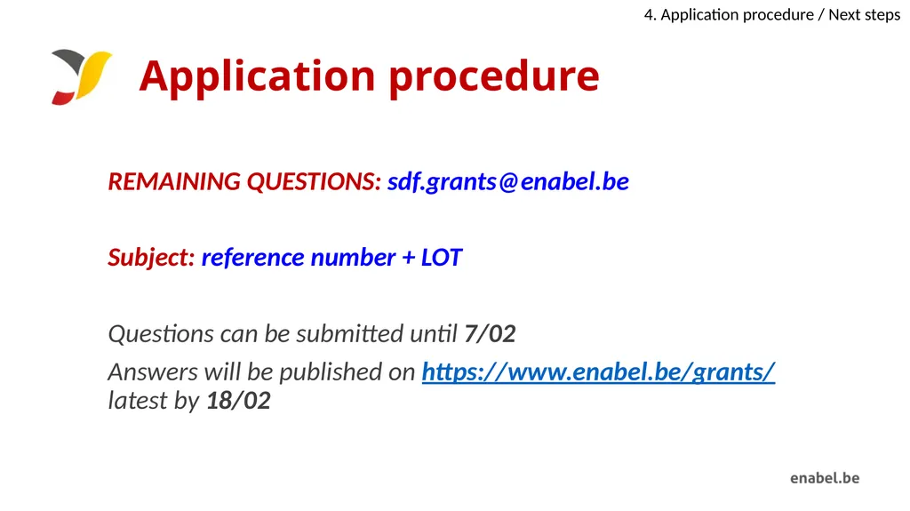 Call For Proposals Skills development for - slide 41 of 47
