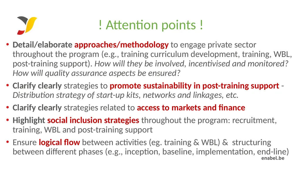 Call For Proposals Skills development for - slide 14 of 47