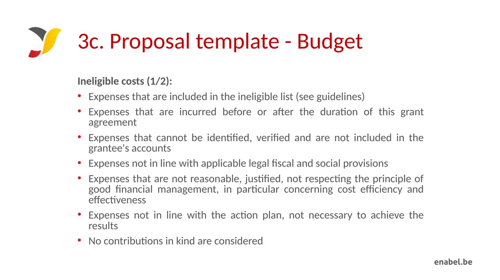 Call For Proposals Skills development for - slide 32 of 47