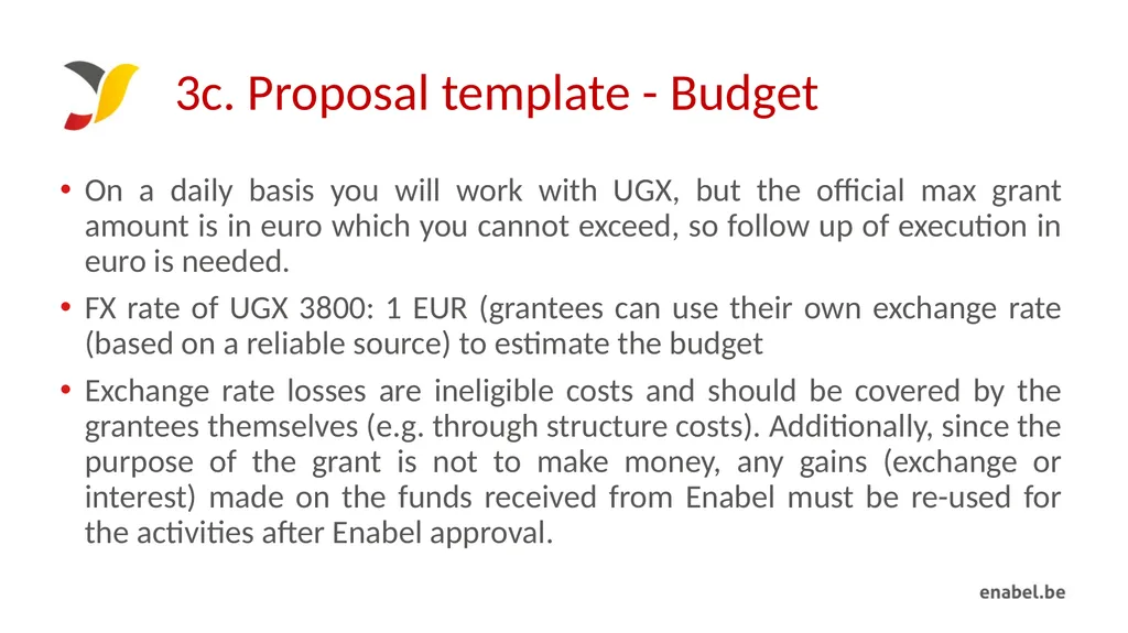 Call For Proposals Skills development for - slide 29 of 47