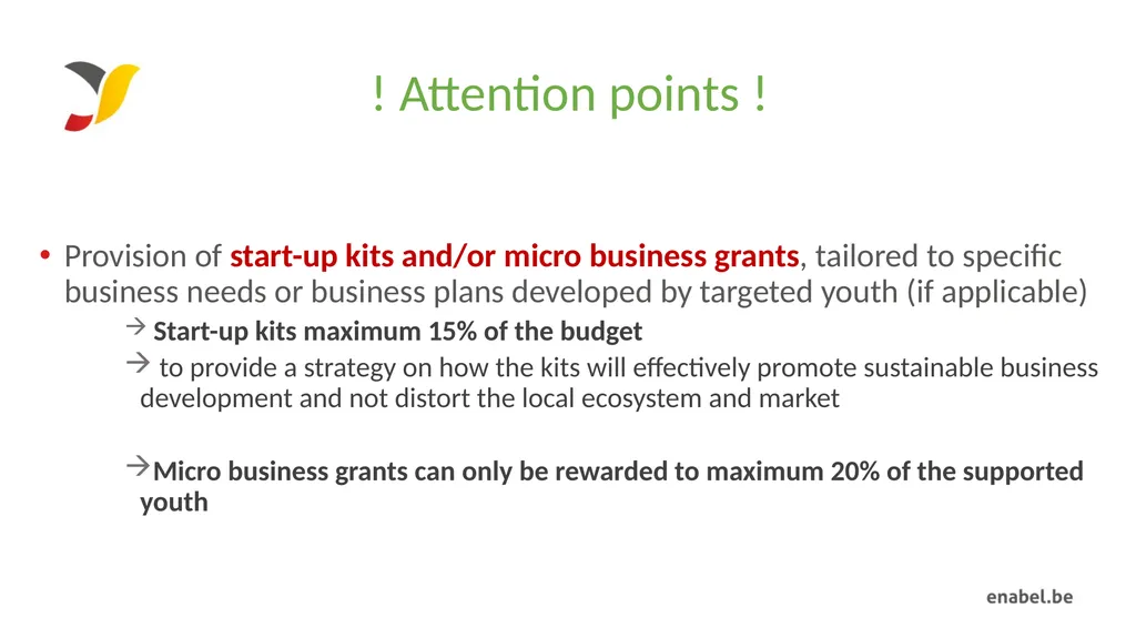 Call For Proposals Skills development for - slide 16 of 47
