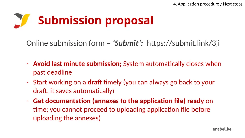 Call For Proposals Skills development for - slide 43 of 47