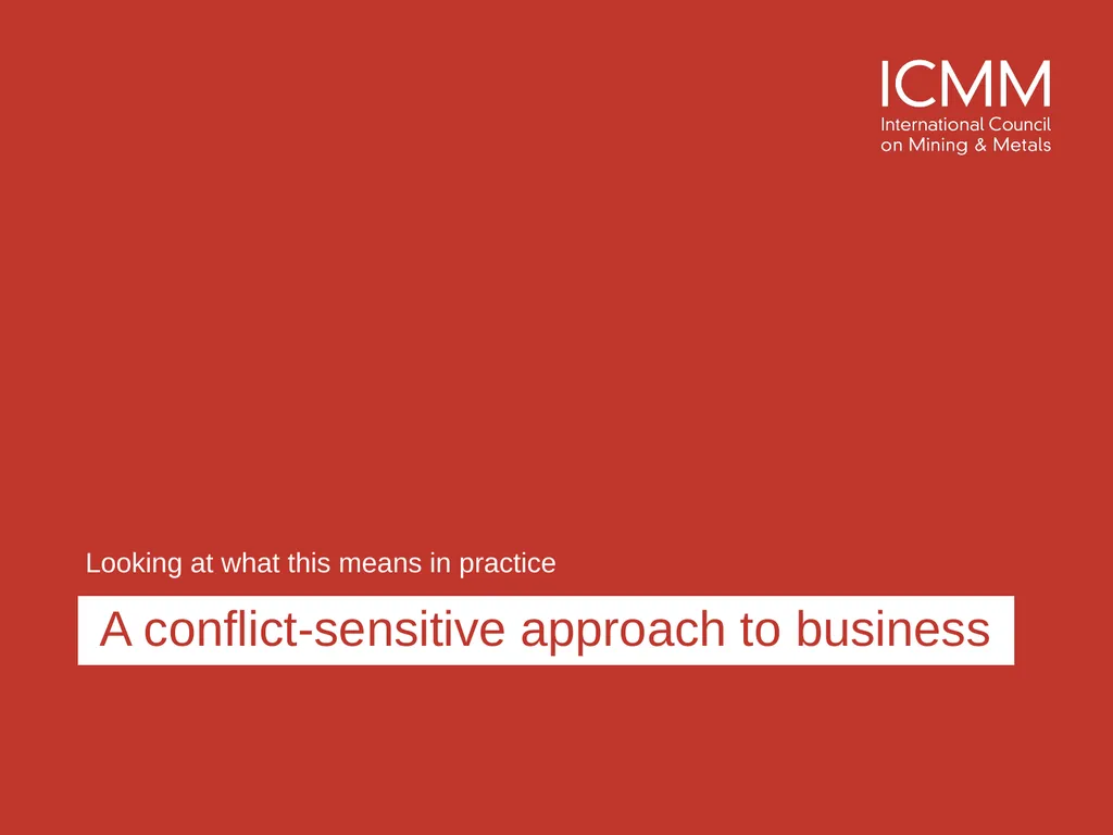 Developing a conflict-sensitive business approach - slide 17 of 33