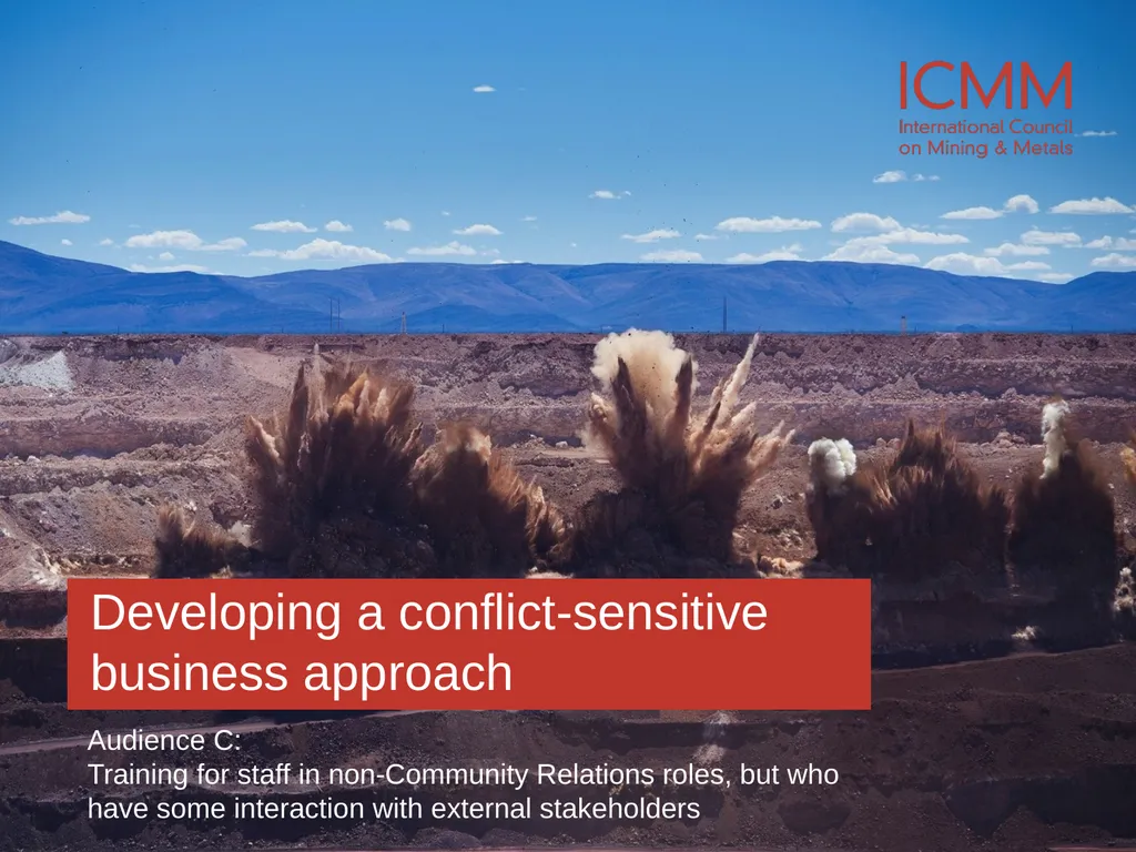 Developing a conflict-sensitive business approach - slide 1 of 33