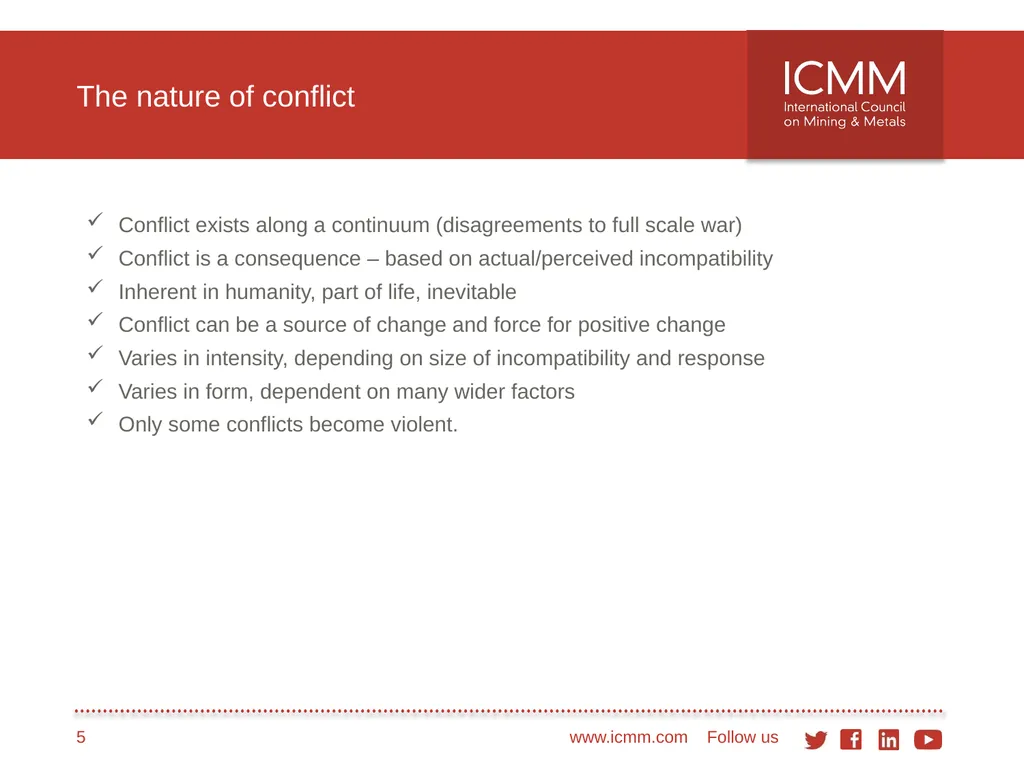 Developing a conflict-sensitive business approach - slide 5 of 33