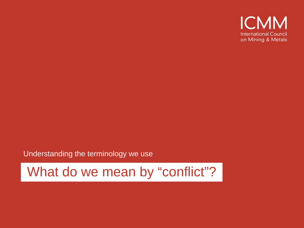 Developing a conflict-sensitive business approach - slide 3 of 33