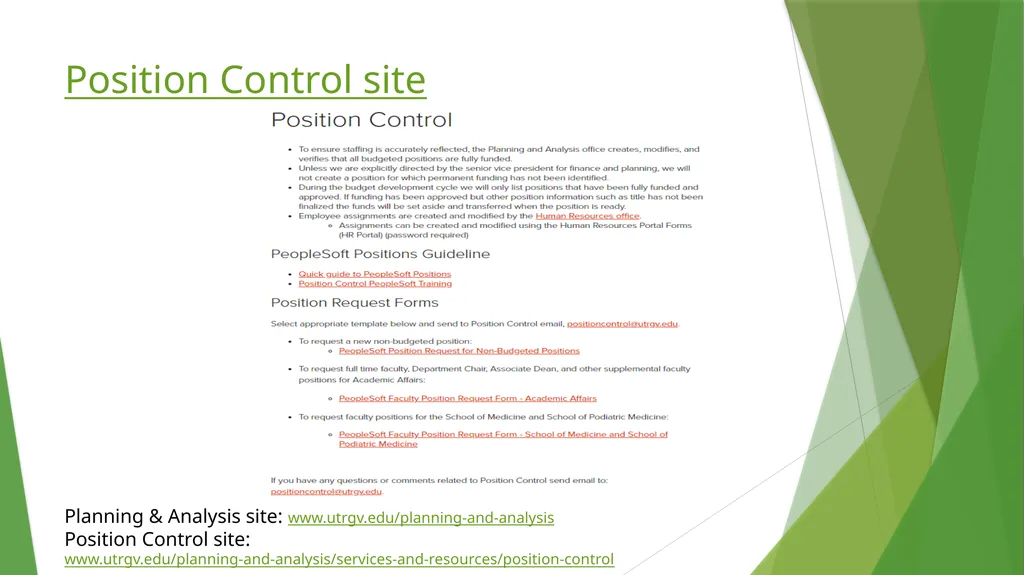 Position Control Planning and Analysis Office - slide 2 of 16