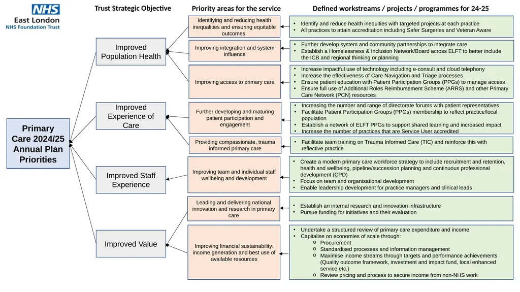 Primary Care 2024/25 Annual Plan Priorities