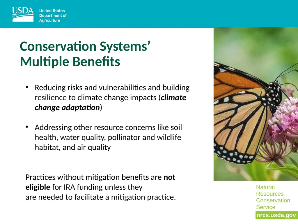 NRCS, Climate, and the Inflation Reduction Act - slide 7 of 20