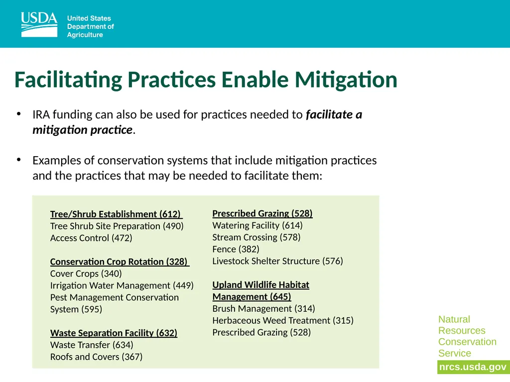 NRCS, Climate, and the Inflation Reduction Act - slide 6 of 20