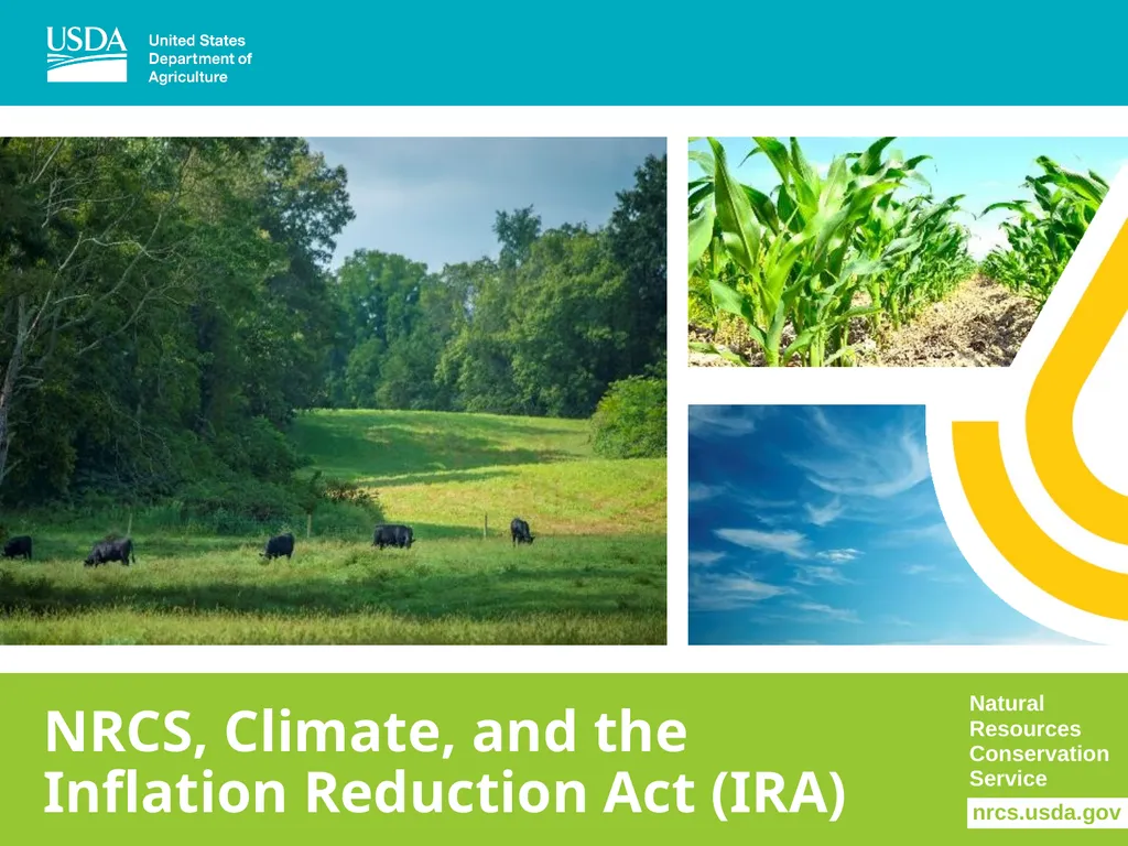 NRCS, Climate, and the Inflation Reduction Act - slide 1 of 20