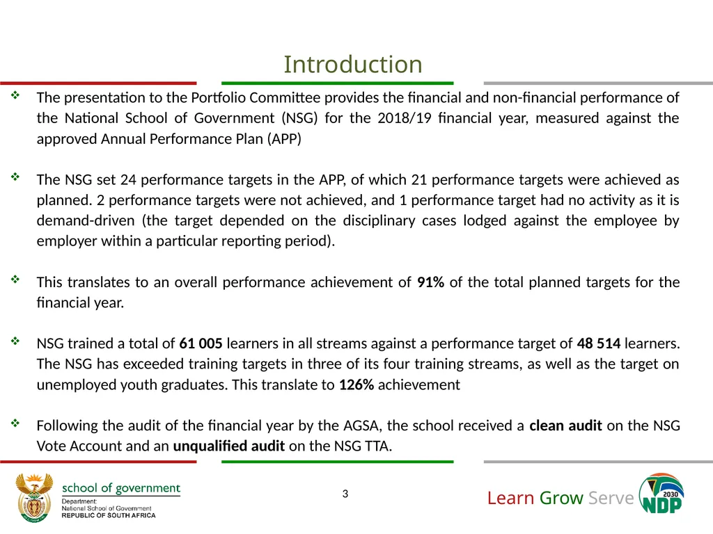 Annual Financial and Non-Financial Performance - slide 3 of 32