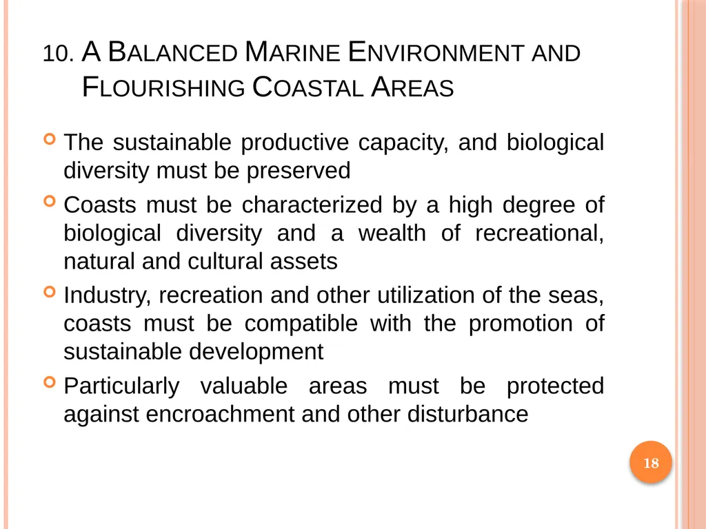 1 SUBJECT: Environmental protection and management - slide 18 of 92