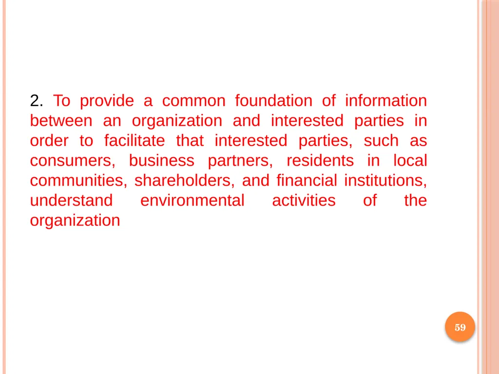 1 SUBJECT: Environmental protection and management - slide 59 of 92