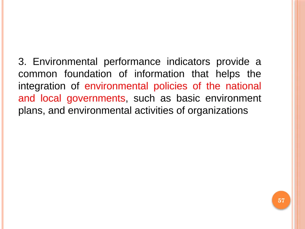 1 SUBJECT: Environmental protection and management - slide 57 of 92