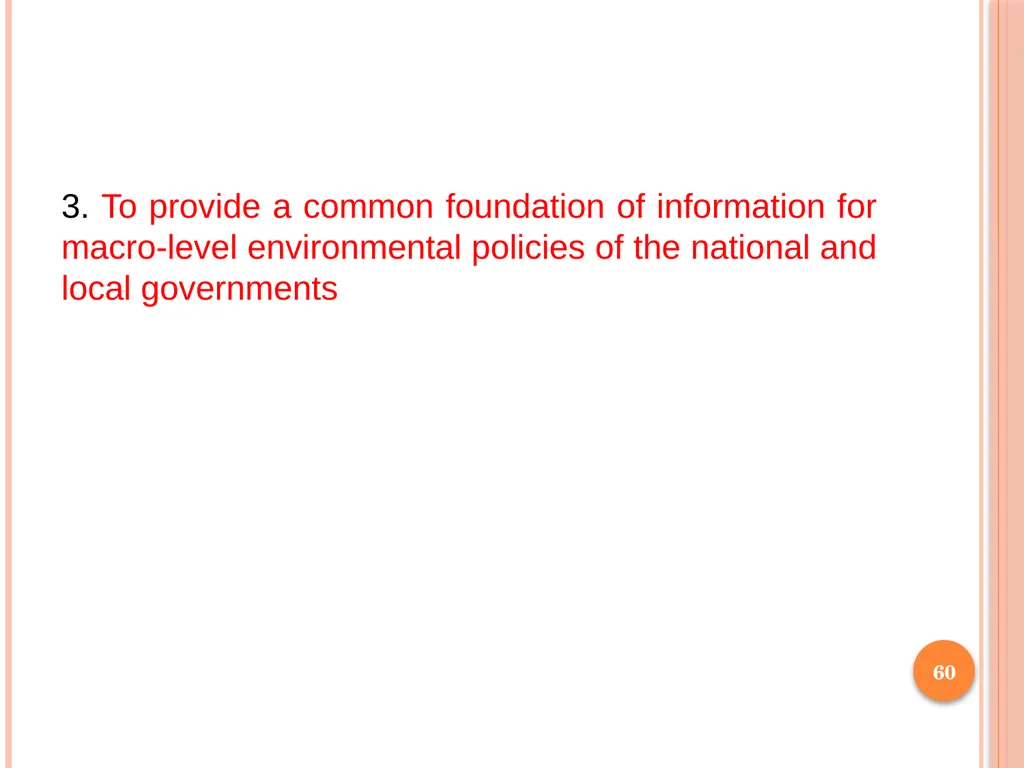 1 SUBJECT: Environmental protection and management - slide 60 of 92