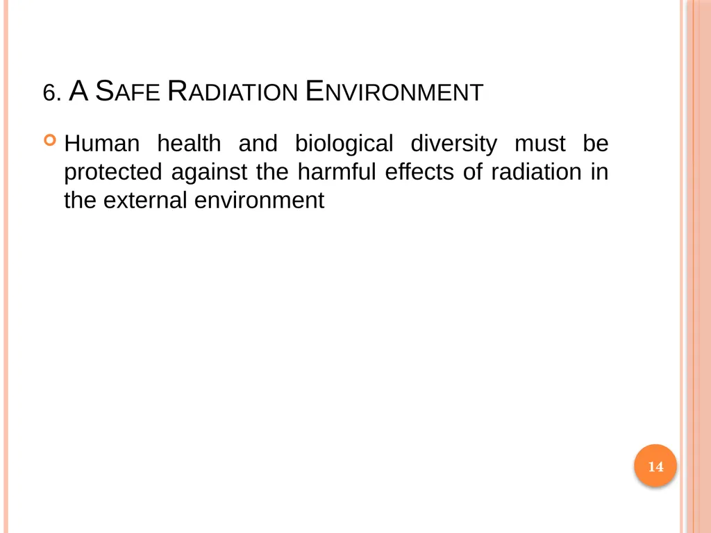 1 SUBJECT: Environmental protection and management - slide 14 of 92