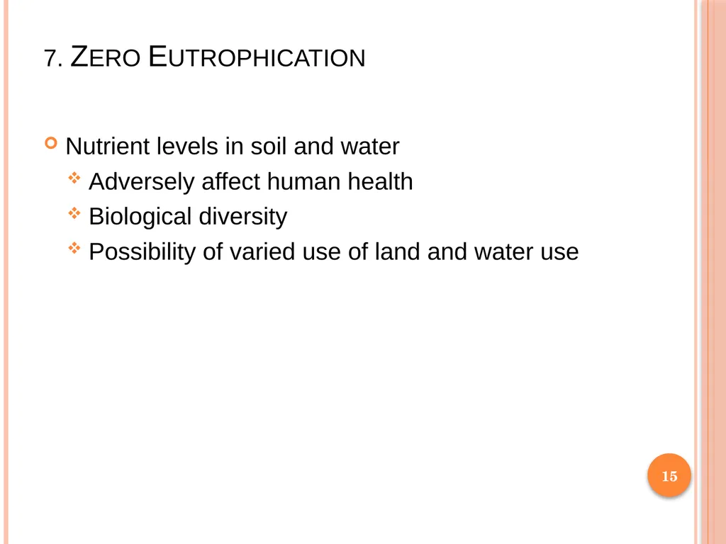 1 SUBJECT: Environmental protection and management - slide 15 of 92