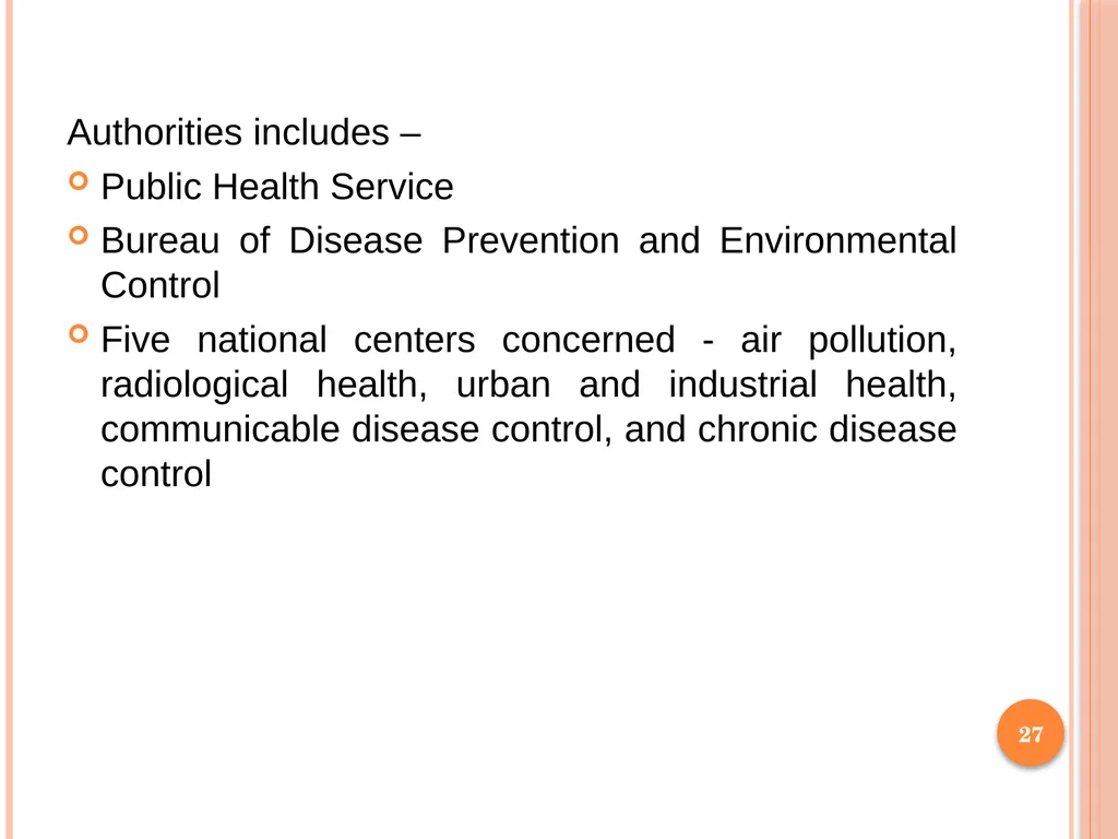 1 SUBJECT: Environmental protection and management - slide 27 of 92
