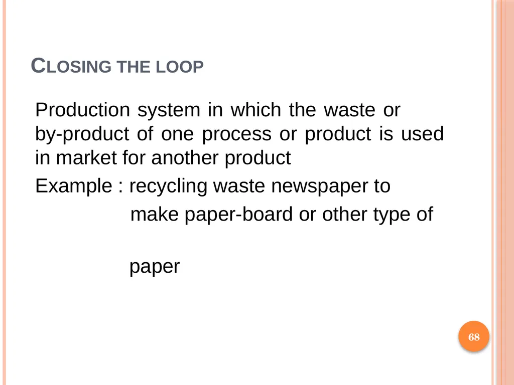 1 SUBJECT: Environmental protection and management - slide 68 of 92