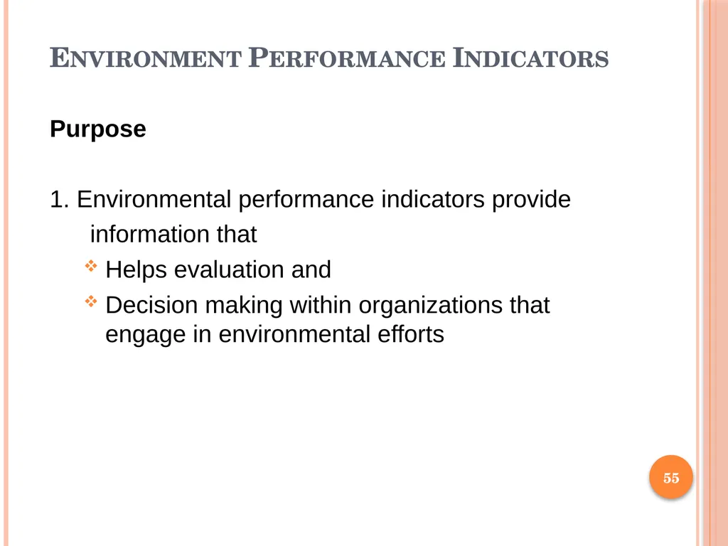 1 SUBJECT: Environmental protection and management - slide 55 of 92
